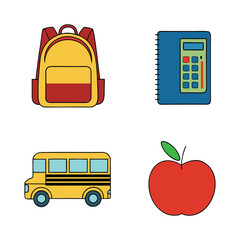 student life icon bundle