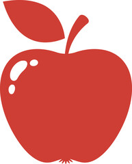 Red apple icon healthy food symbol