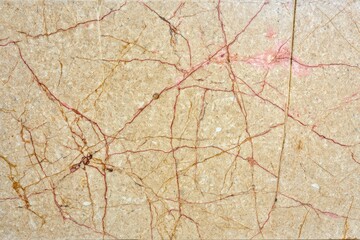 Beige marble slab with reddish-pink veins