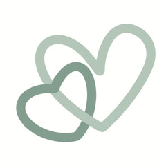 heart shape made of green leaves