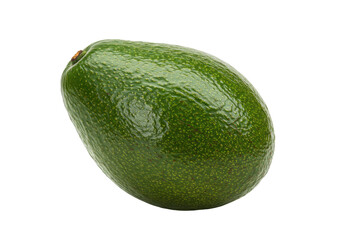 Isolated Fresh Green Avocado with Rough Textured Skin