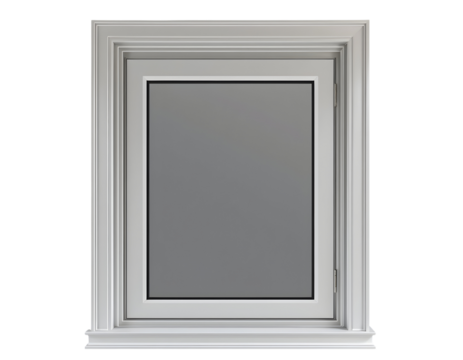 White Window with Trim