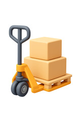 3D Pallet Truck High quality Realistic image