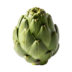 Obraz premium Green artichoke isolated on transparent background