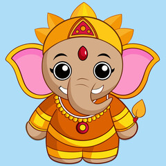 Obraz premium Ganesh Chaturthi Festival Celebration