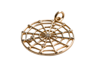 Celestial Web Charm Mystical Night Sky Glow