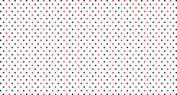 black and red dot grid pattern. seamless abstract halftone black and red dotted background. - Powered by Adobe