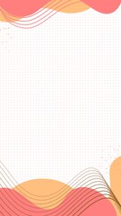 Orange yellow abstract blob background, abstract fluid background for banner, poster and landing page