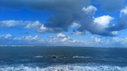 Fototapeta premium Scenic beach view along the North Coast of Egypt during golden hour