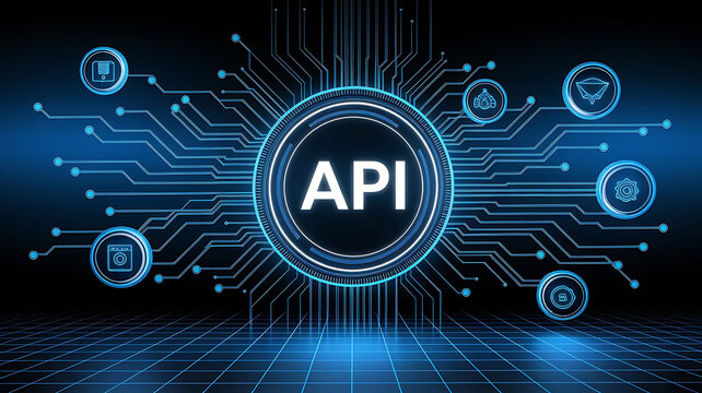 API: a hologram virtual interface that hologram of API,API integration, API development, JSON, API documentation,	