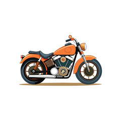 Obraz premium motorcycle on white background