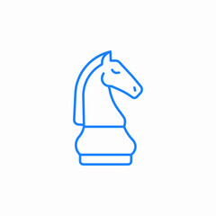 chess knight icon sign vector