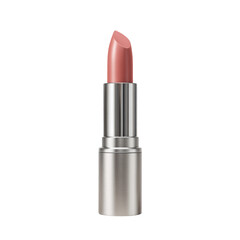 Obraz premium Light pinkish-nude lipstick in a silver tube