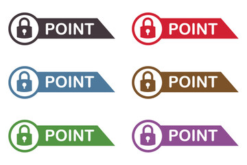 イラスト素材：ポイント,重要,鍵,錠前,チェック,注目,注意