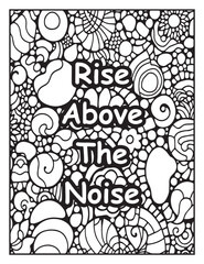 Printable coloring page: Mosaic pattern to color: Encouraging words 
