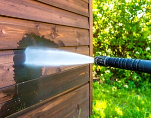 Summer Pressure Washing to Remove Mildew