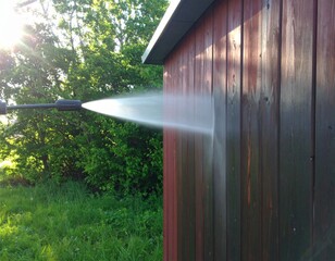 Summer Pressure Washing to Remove Mildew