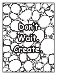 Printable coloring page: Mosaic pattern to color: Uplifting quote