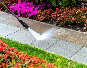 Spring Pressure Washing to Remove Pollen and Mud