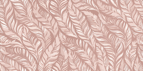 Elegant pink feather pattern with a subtle textured background