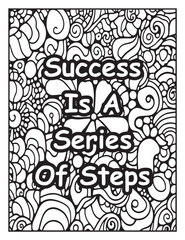 Motivational quote coloring page: Affirmation words to color: Mosaic pattern