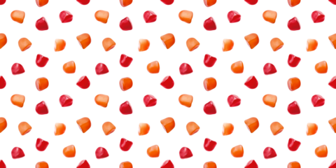 Fruit Jelly Candy Drop Seamless Pattern