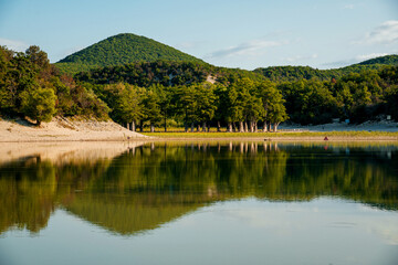 cypresses on Lake Sukko in the Krasnodar Territory