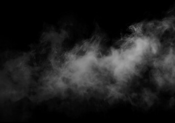 Fototapeta premium Mysterious atmosphere with smoky haze effect on dark backdrop perfect for adding drama and suspense to horror themed presentations or gothic designs