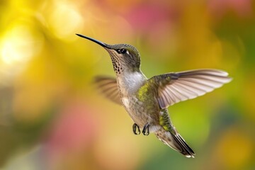 Obraz premium Hummingbird hummingbird hovering animal.