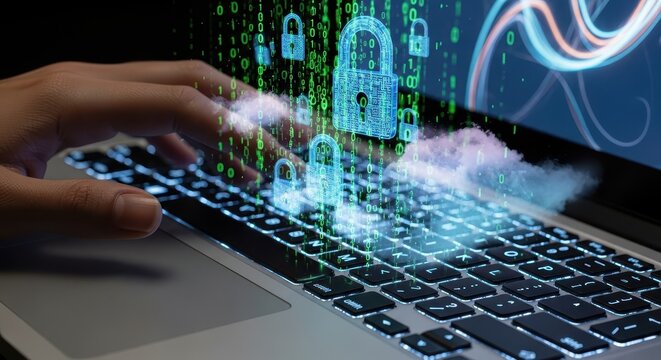 Cybersecurity and data protection securing digital information with advanced technology
