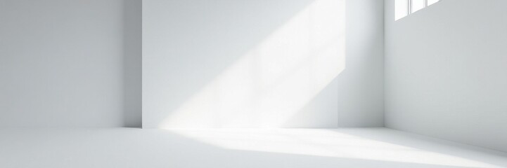 Clean, minimalist white & gray studio backdrop, shadow, advertising, image