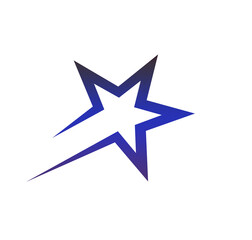 gradient star icon on white background