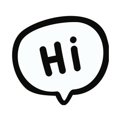 Fototapeta premium White speech bubble with 