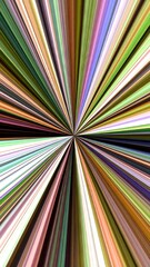 Abstract radial lines of vibrant color