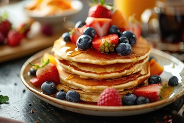 Illustration of a Happy Couple Vending Sandwiches and Salads From a Food Truck