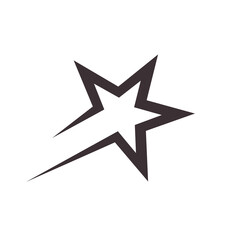 3d star icon on white background