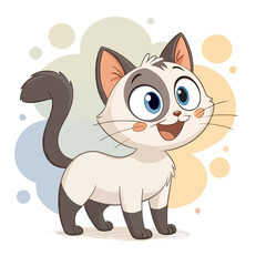 A funny cat art and illustration