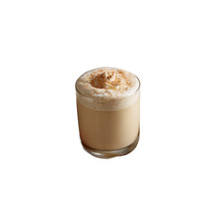 Delicious Creamy Spiced Latte in Glass