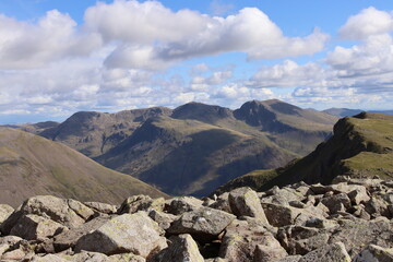 Lake District national park, England in summer