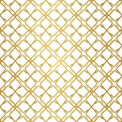 Luminous Gold Geometric Lattice with Stylized Starburst Motifs.