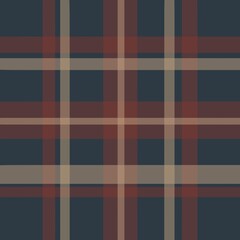 Seamless wool plaid tartan pattern creating a classic textile design