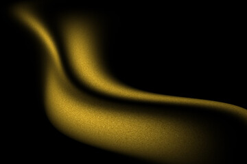 Smooth glowing gradient background, grainy noise texture black yellow abstract banner header poster design