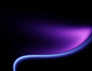 Futuristic banner design, blurred neon color flow, grainy texture effect, dark blue purple color gradient background.