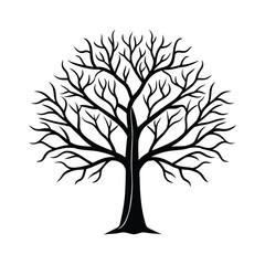 Obraz premium vector tree silhouette