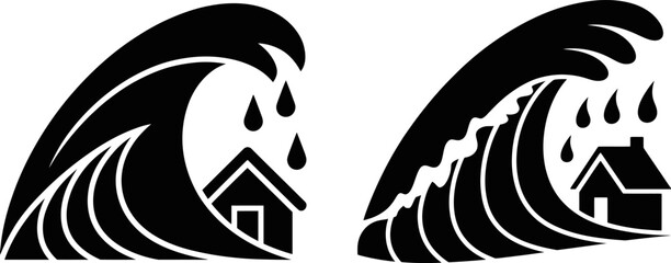 Tsunami and Flood Icons