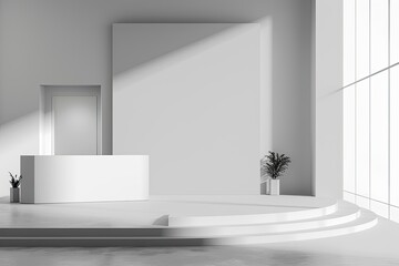 High Resolution Picture of Exhibition Stand Mockup Perspective