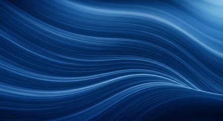 Fototapeta premium Abstract Blue Wavy Lines Background