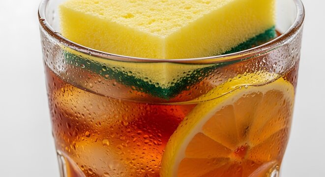 Conceptual image of hand sanitizer on a plate of pasta, representing new hygiene and safety protocols in restaurants