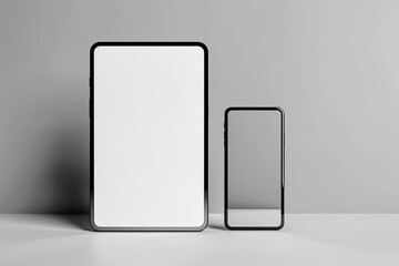 3d render of a modern mobile phone