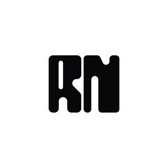 RN monogram logo design letter text name symbol monochrome logotype alphabet character simple logo